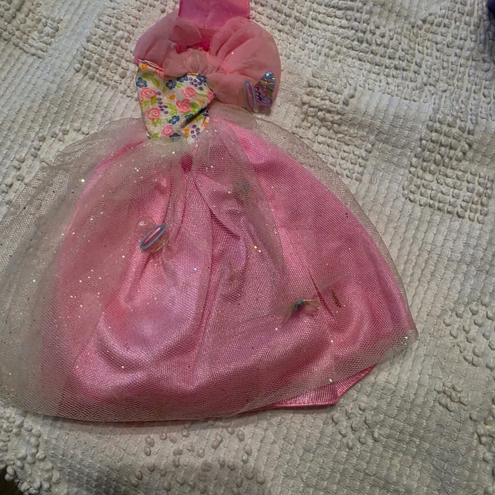 Vintage Barbie‎ Pink Butterfly Dress
